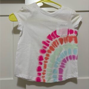 Jumping Beans White Tee with Rainbow Accents